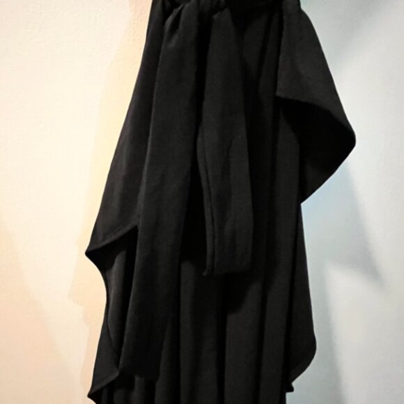 EMMA & MICHELE black Ruffle Leg Jumpsuit with Slits - Picture 8 of 16